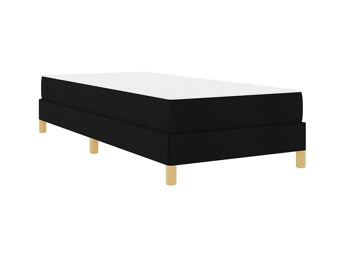 Letto a molle nero e marrone 100 x 200 cm