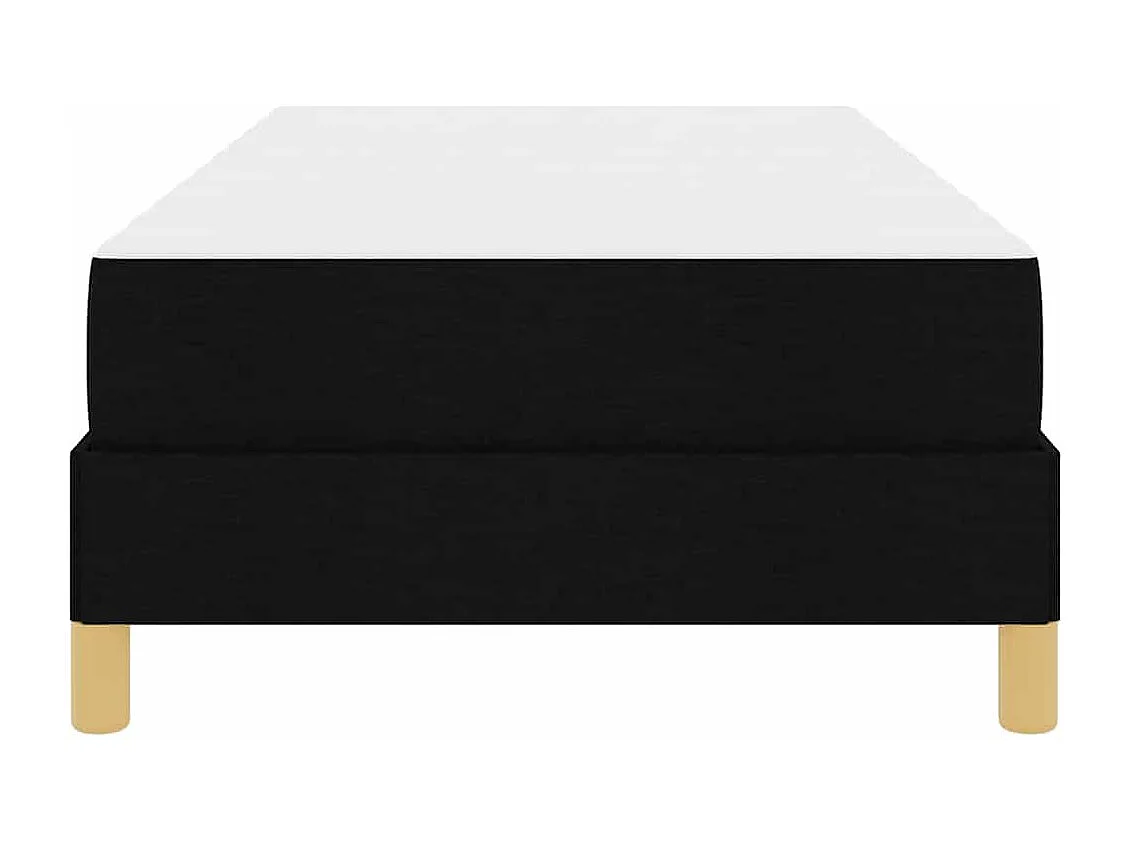 Letto a molle nero e marrone 100 x 200 cm