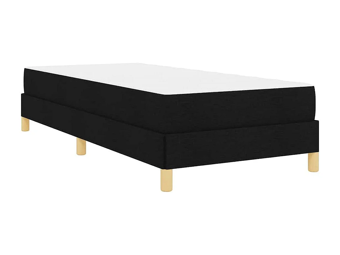Letto a molle nero e marrone 100 x 200 cm