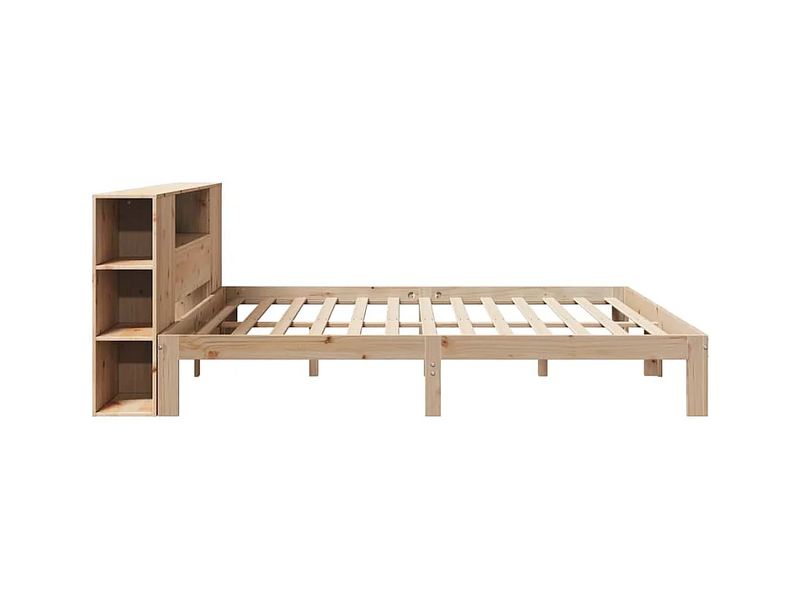 Bibliotheksbett ohne Matratze 180x200 cm Massivholz Kiefer