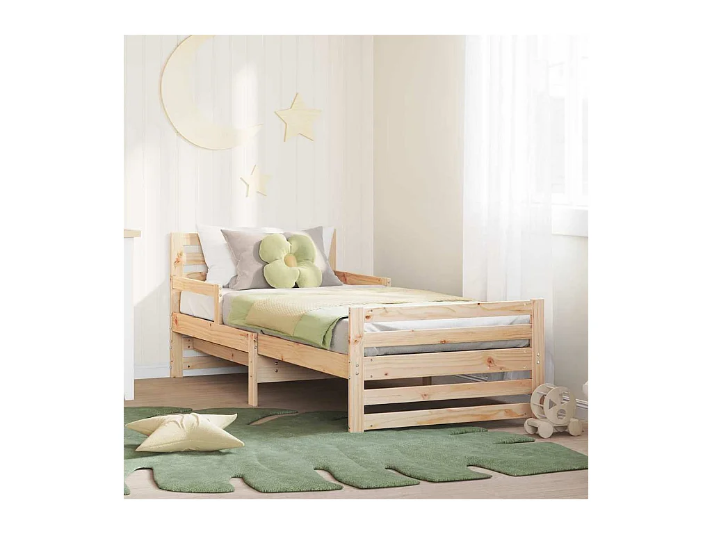 Uitschuifbaar kinderbed Overig Bruin 80 x 130 / 165 / 200 cm