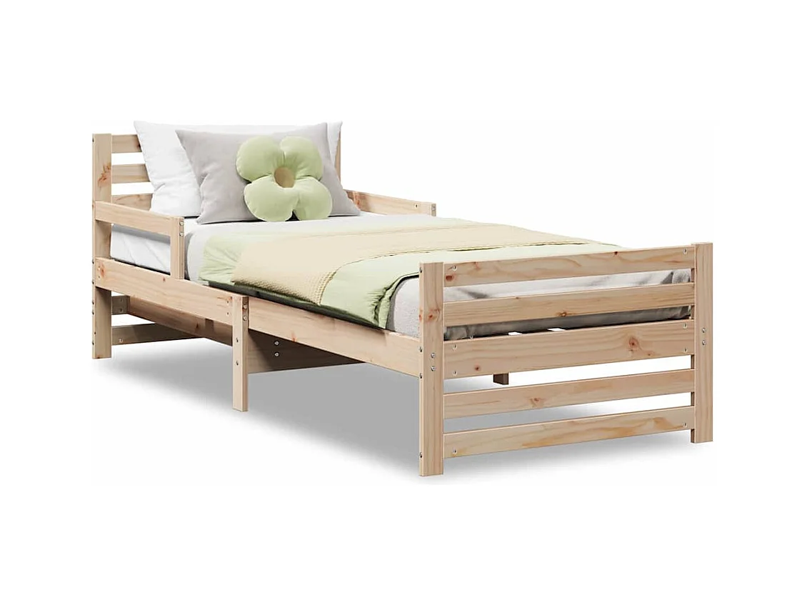 Uitschuifbaar kinderbed Overig Bruin 80 x 130 / 165 / 200 cm