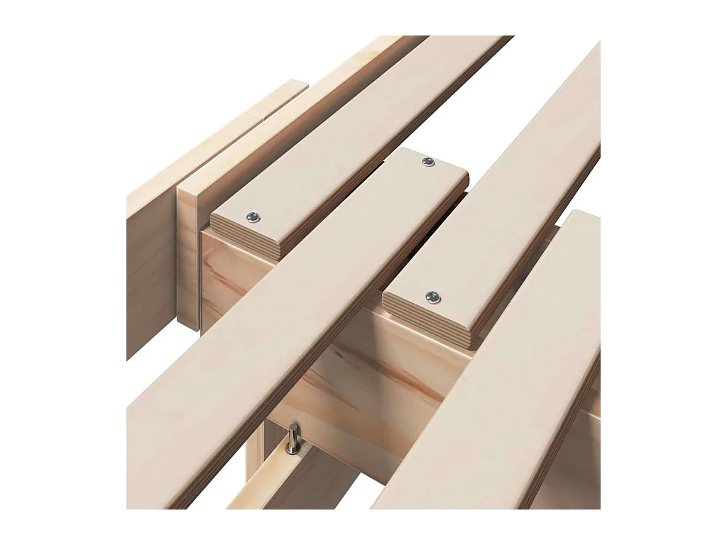 Uitschuifbaar kinderbed Overig Bruin 80 x 130 / 165 / 200 cm