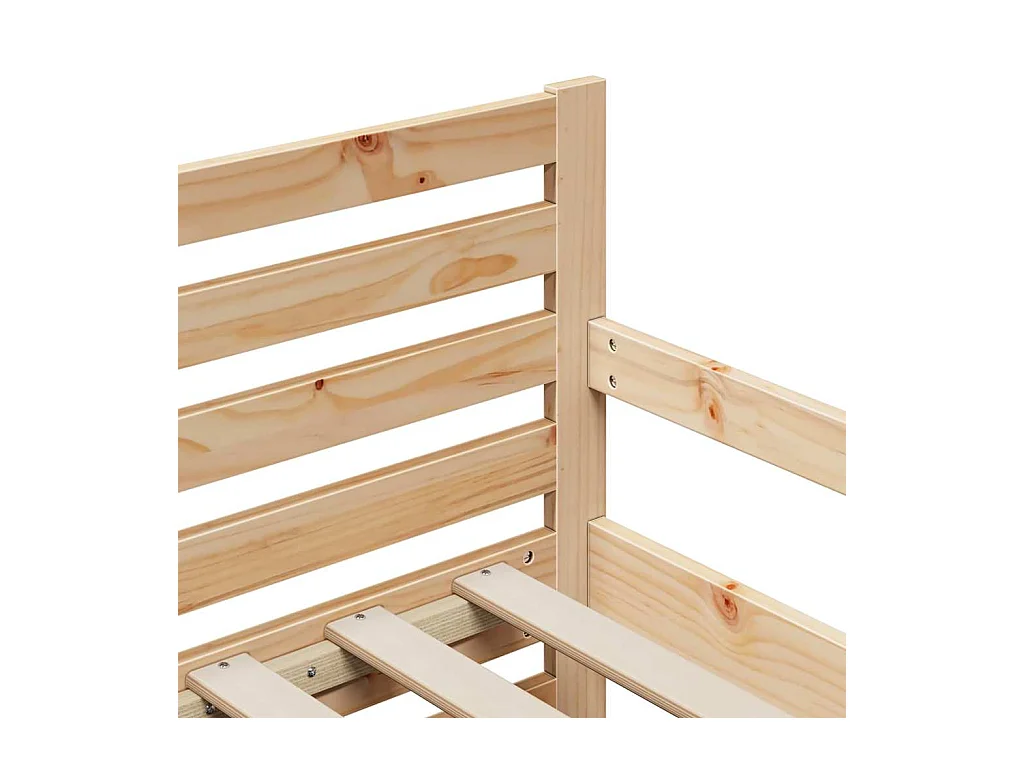 Uitschuifbaar kinderbed Overig Bruin 80 x 130 / 165 / 200 cm