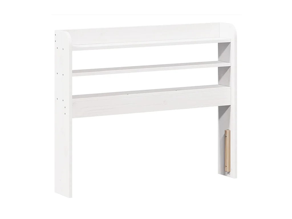 Estructura de cama sin colchón blanca 100x200 cm madera maciza de pino