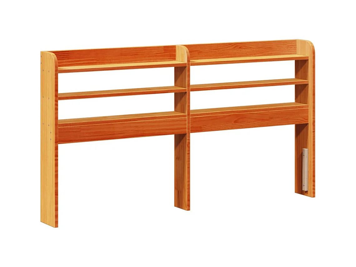 Bedframe zonder matras bruin gewaxt 120x190cm massief grenenhout