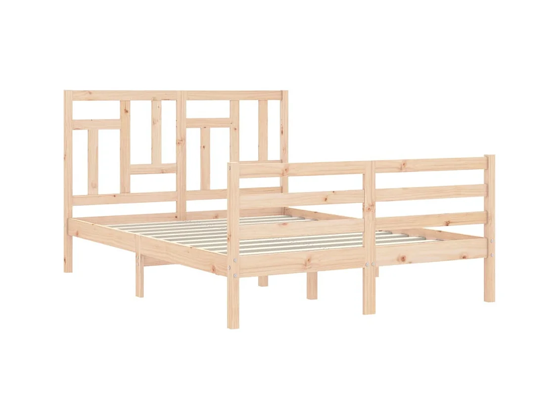 Bettgestell ohne Matratze 140x200 cm Massivholz