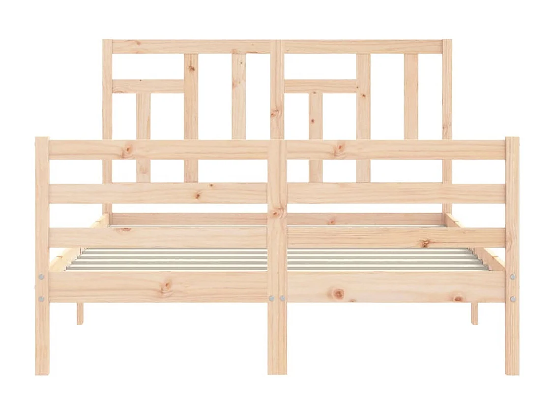 Cadre de lit sans matelas 140x200 cm bois massif