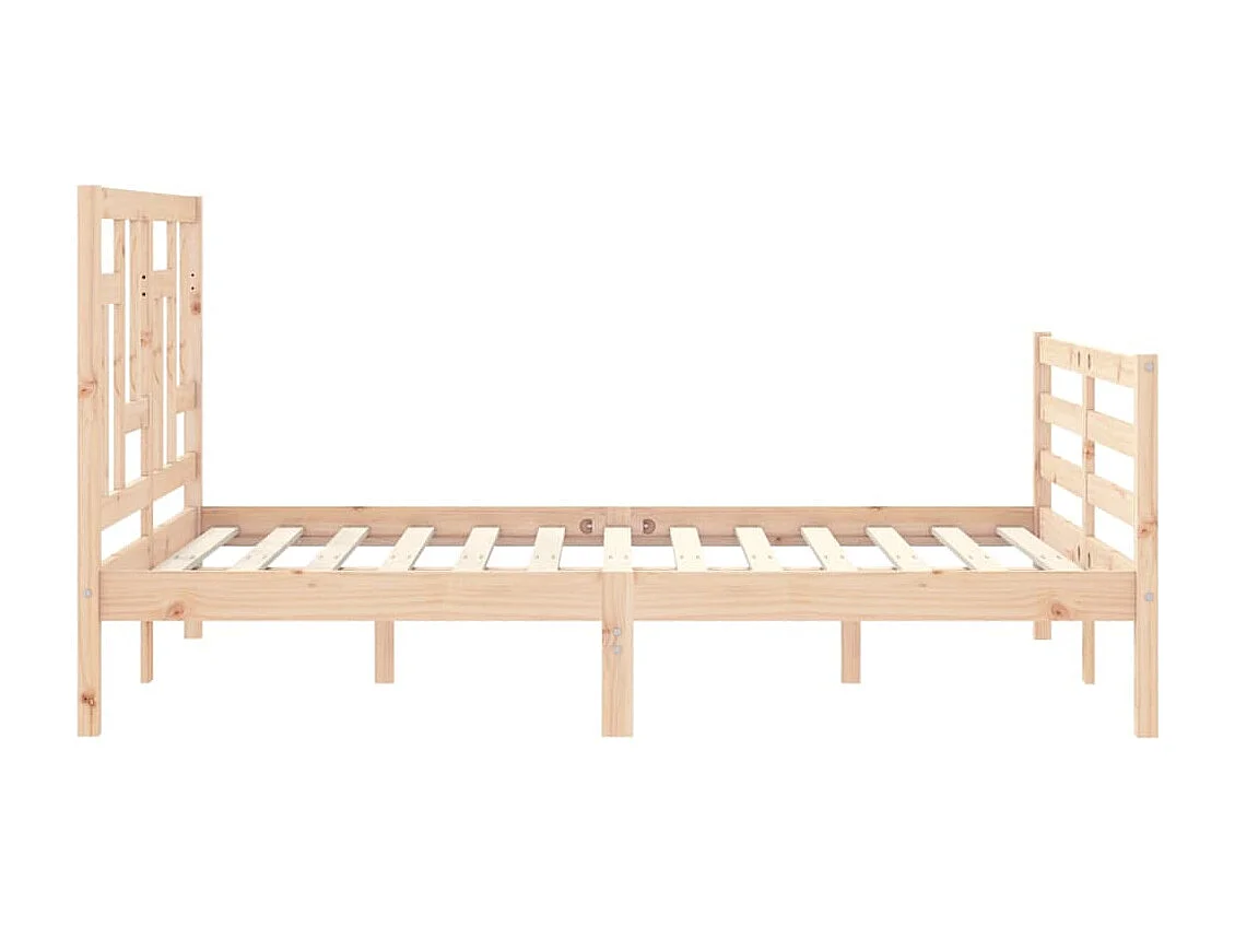 Cadre de lit sans matelas 140x200 cm bois massif