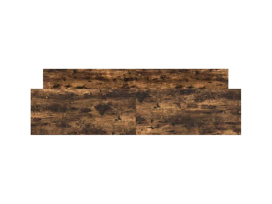 Cadre de lit sans matelas chêne fumé 160x200 cm