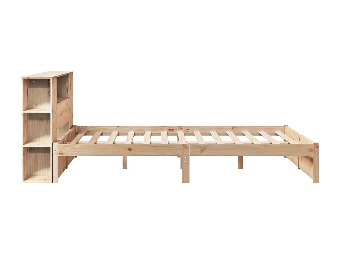 Bibliotheksbett ohne Matratze 150x200 cm Massivholz Kiefer