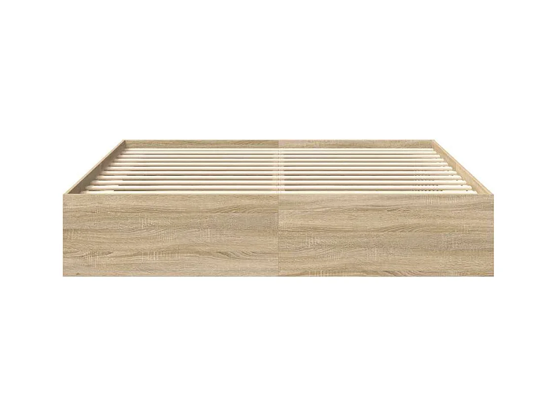 Bedframe zonder matras Sonoma eiken 180x200 cm