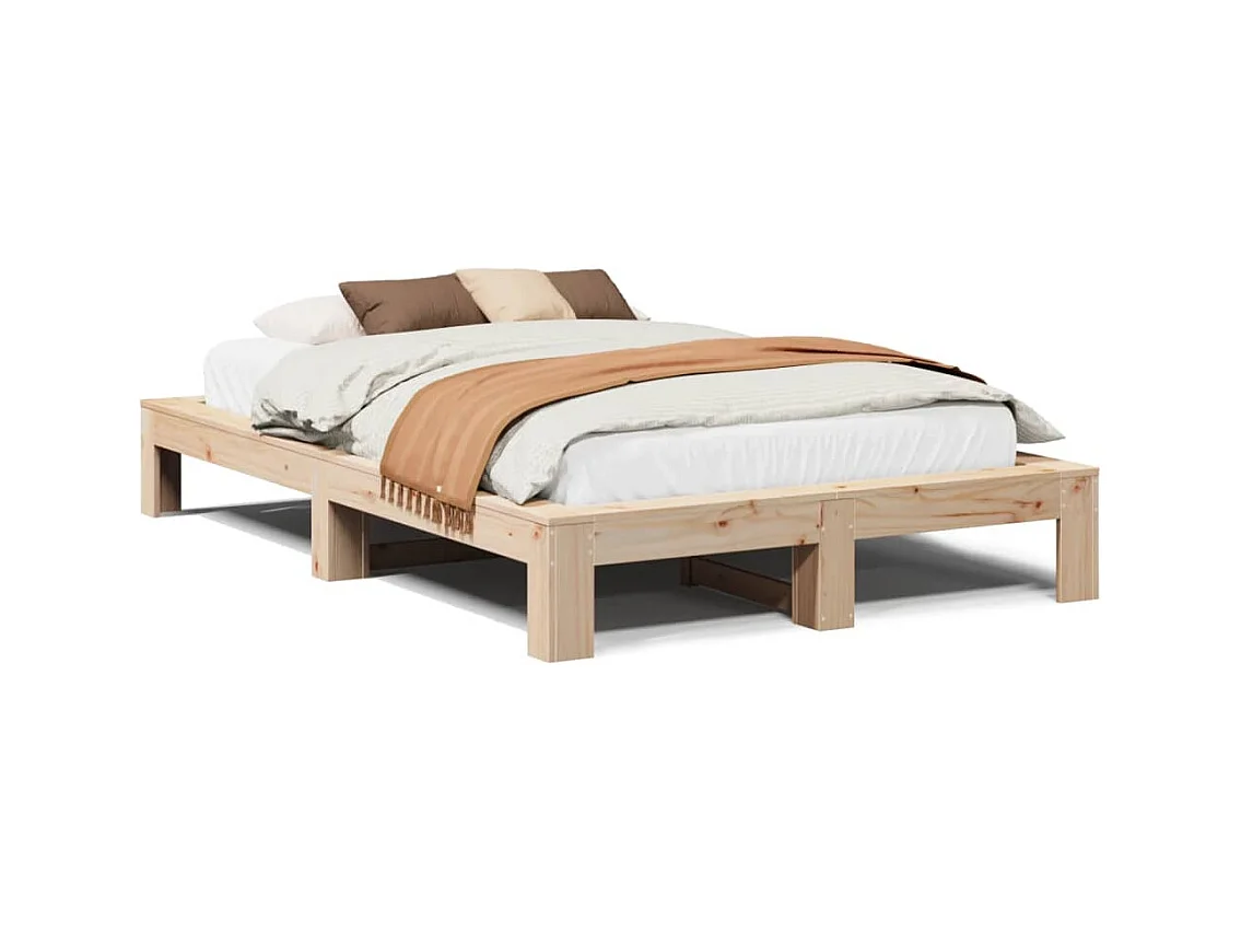 Bedframe zonder matras 120x190 cm massief grenenhout