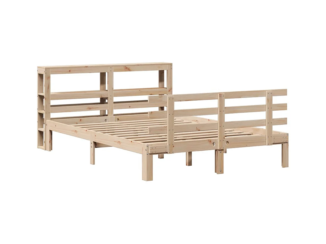 Cadre de lit avec tête de lit sans matelas 120x200 cm