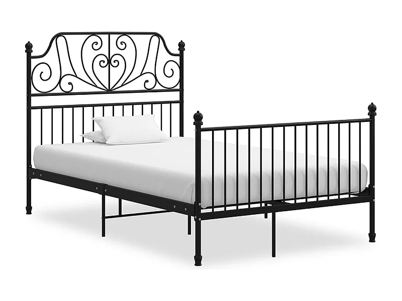 Bedframe zonder matras zwart metaal 120x200 cm