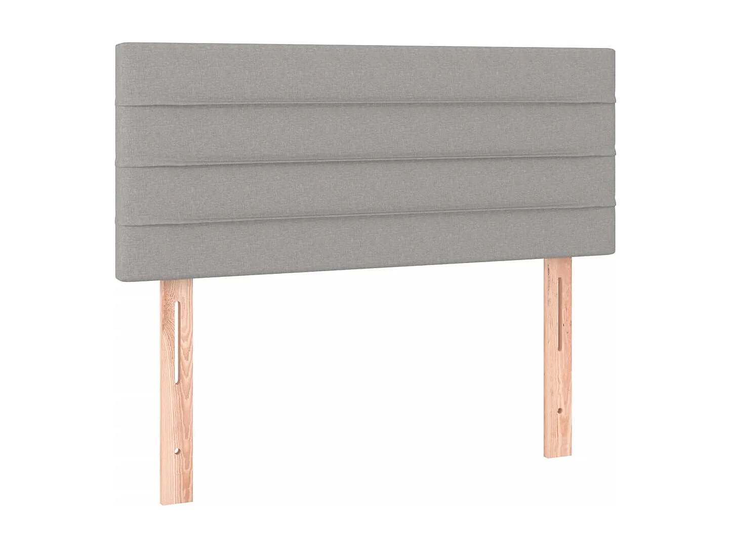 Lattenbodem met matras Lichtgrijs 100x200cm Stof