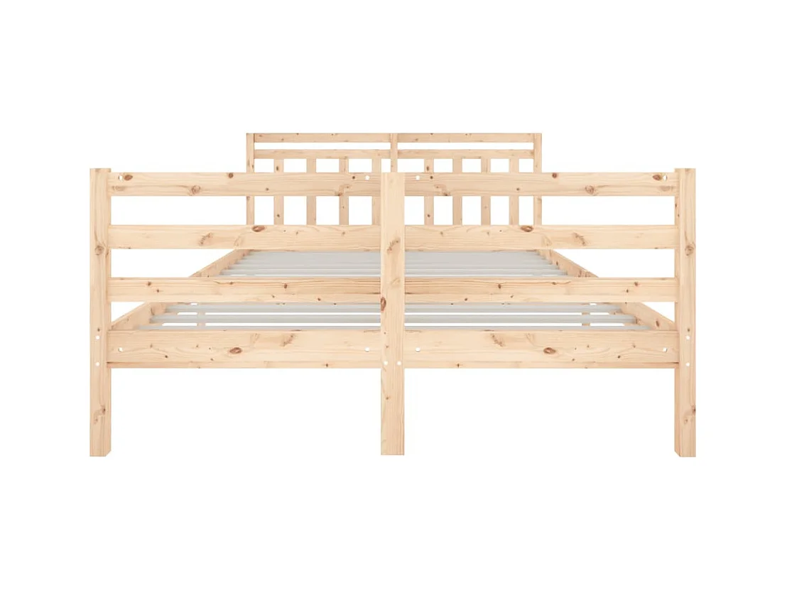 Cadre de lit sans matelas bois massif