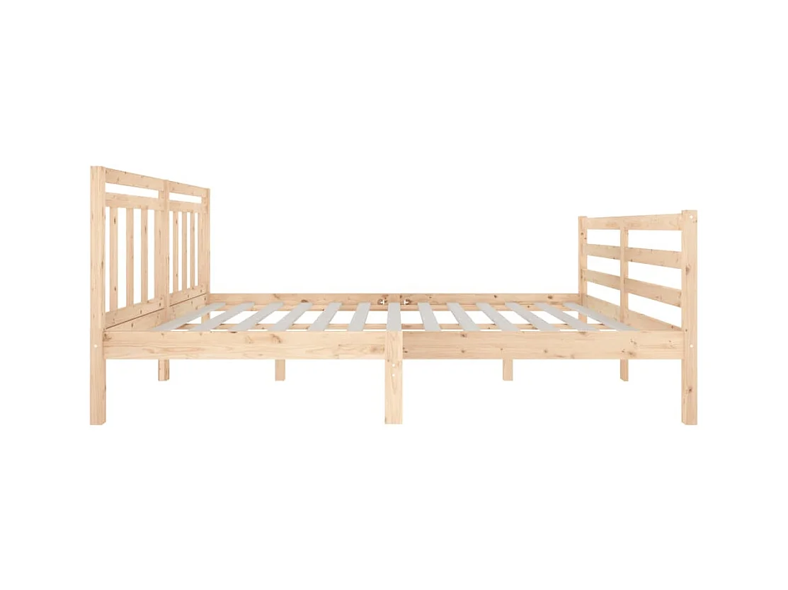 Cadre de lit sans matelas bois massif