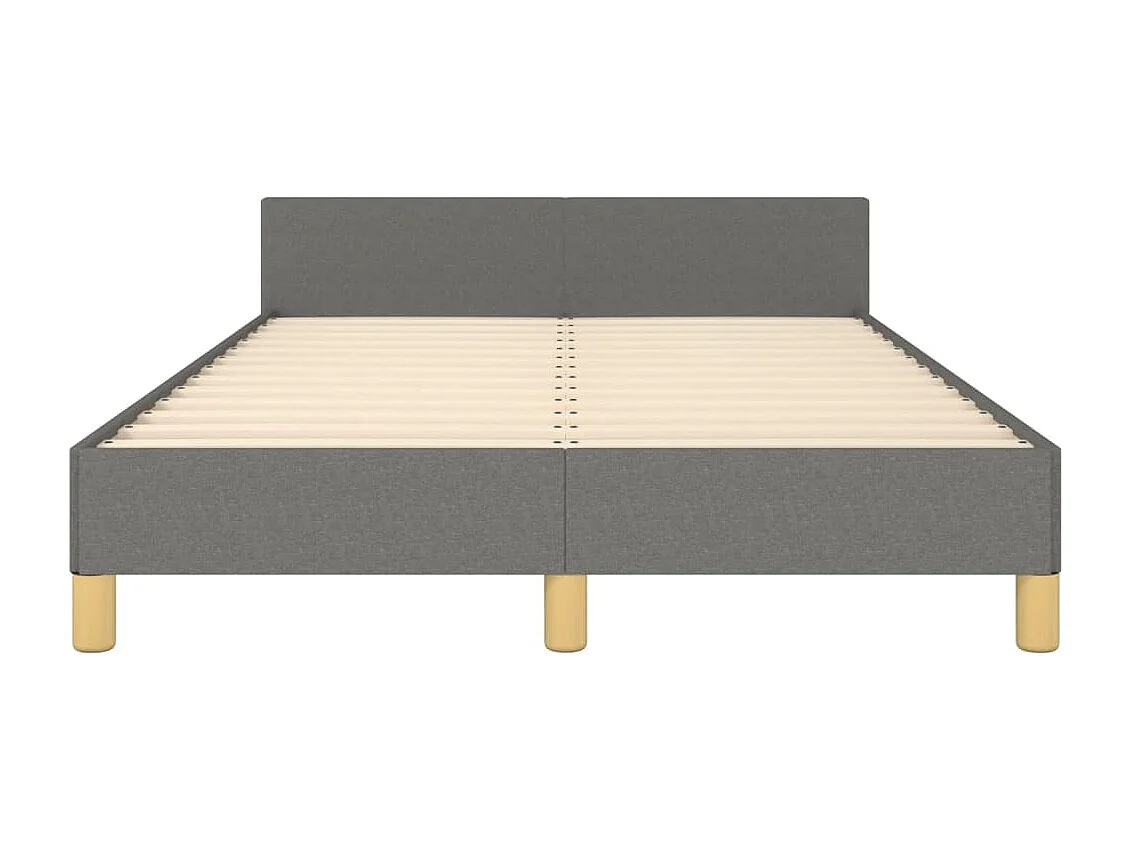 Bedframe zonder matras donkergrijs 120x200 cm stof