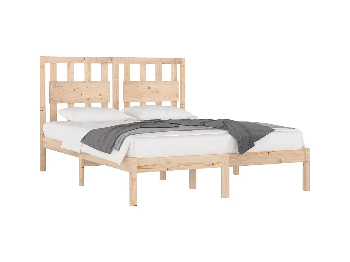 Bettgestell ohne Matratze Kiefer Massivholz 160x200 cm