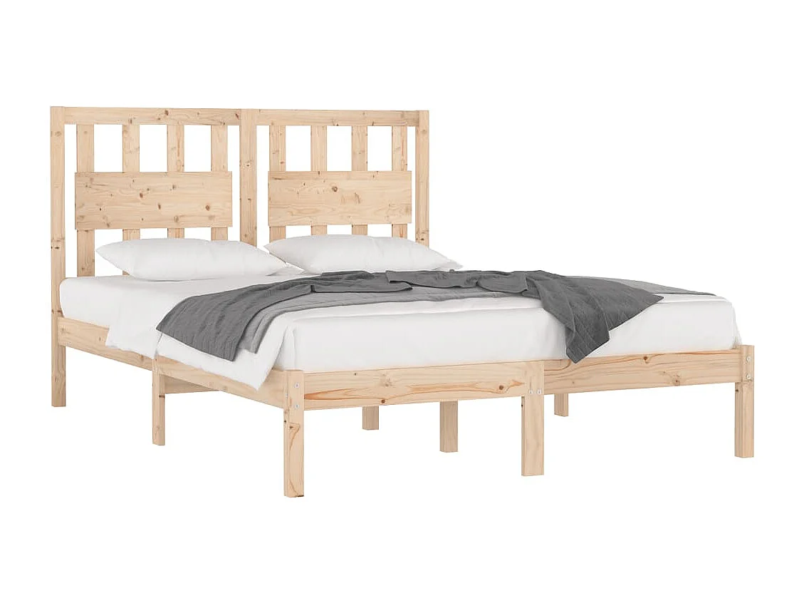 Bettgestell ohne Matratze Kiefer Massivholz 160x200 cm