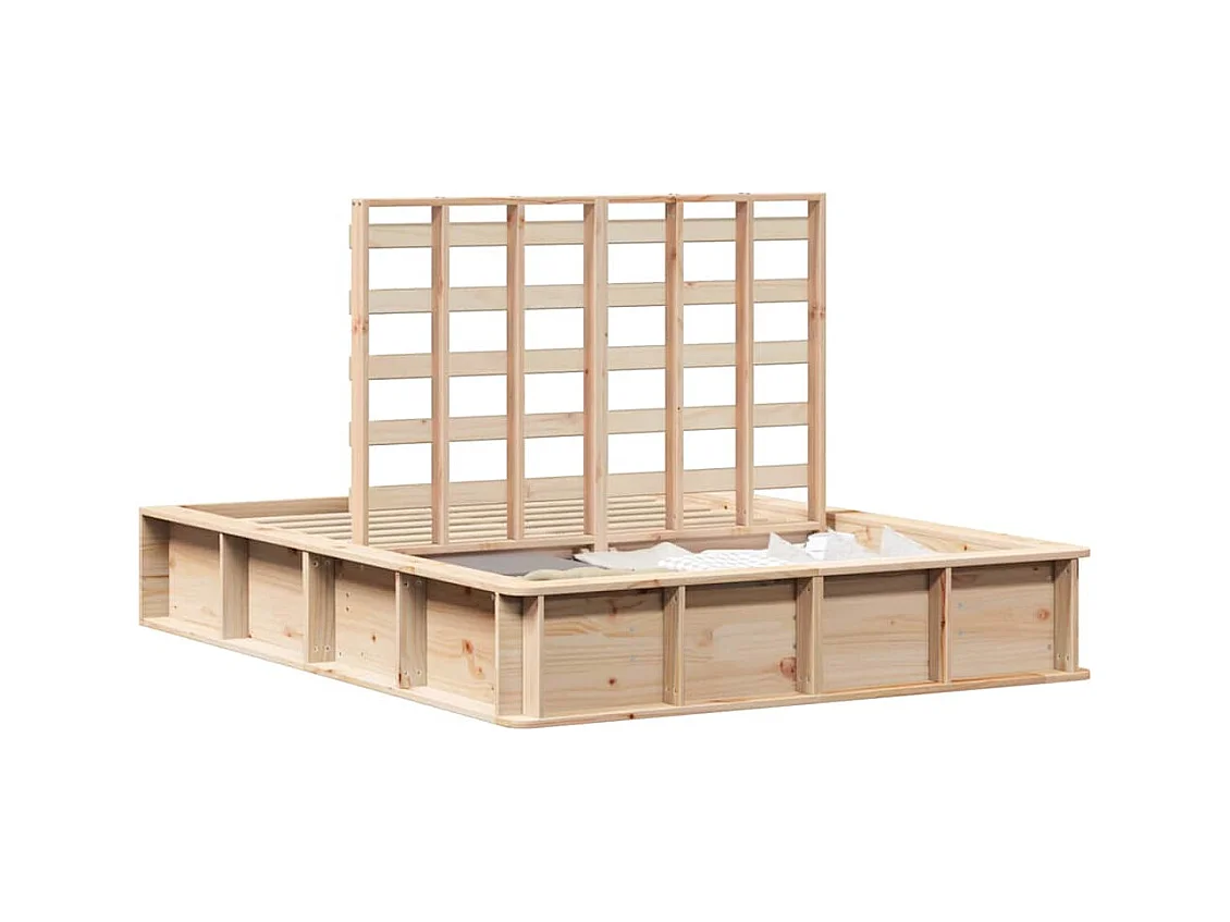 Estructura de cama con almacenaje Marrón 120 x 190 cm madera