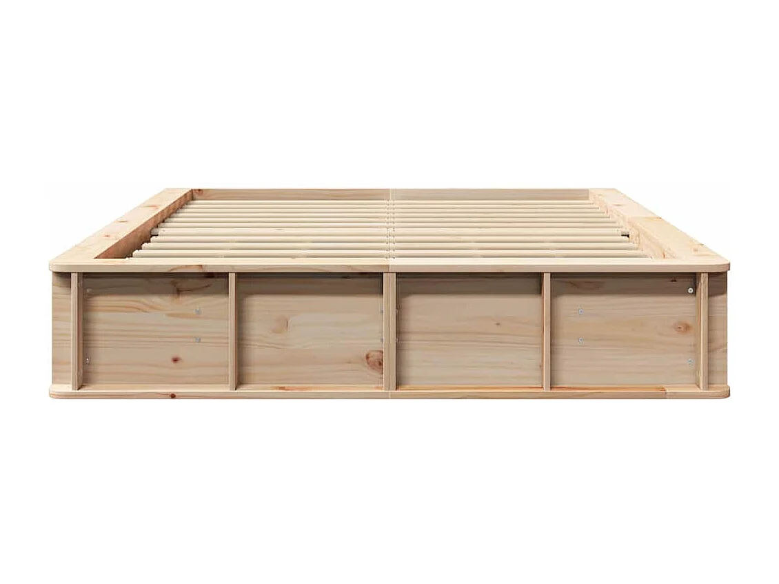 Struttura letto con contenitore Marrone 120 x 190 cm legno