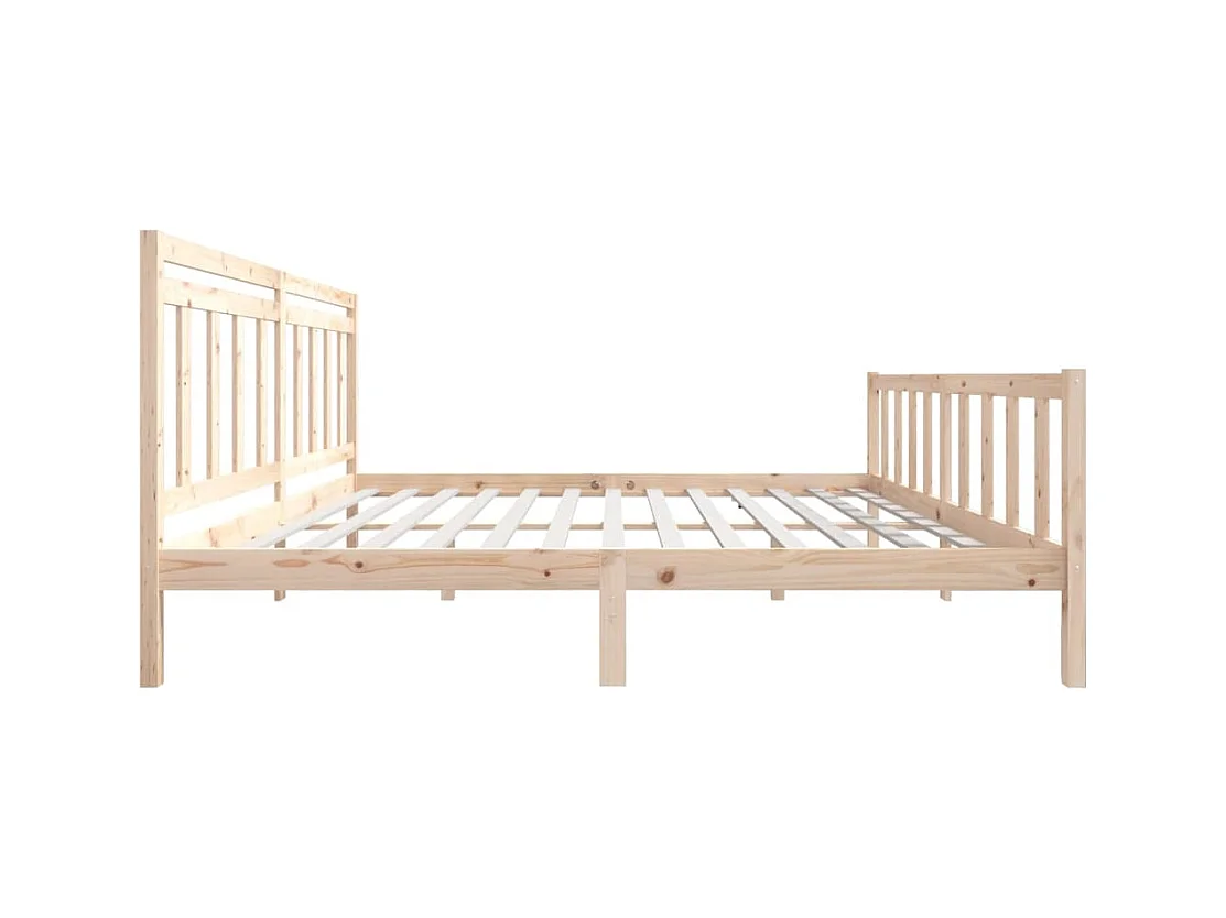 Struttura letto senza materasso in legno massello 200x200 cm