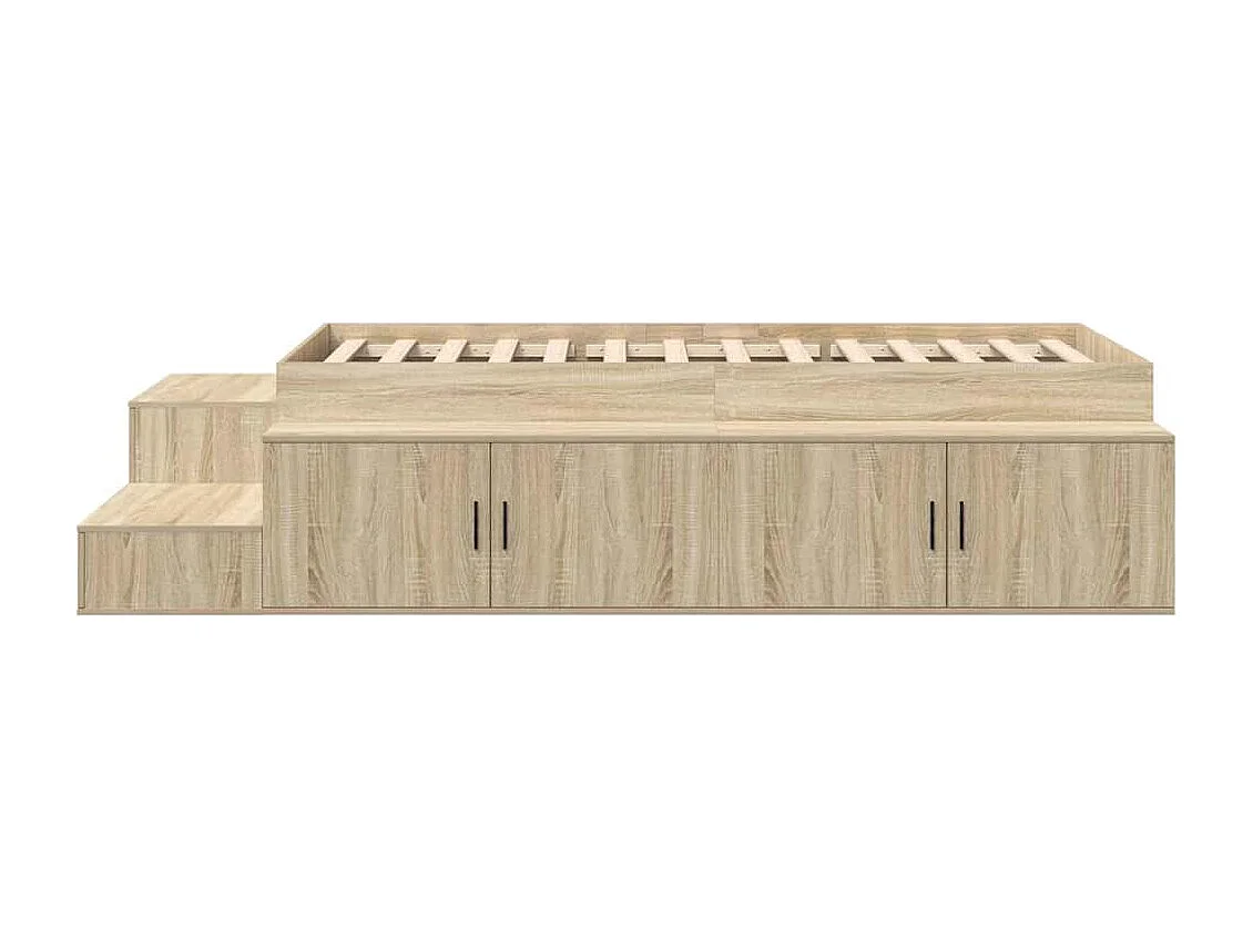 Struttura letto con contenitore Sonoma Oak 234 x 118 x 53,5 cm