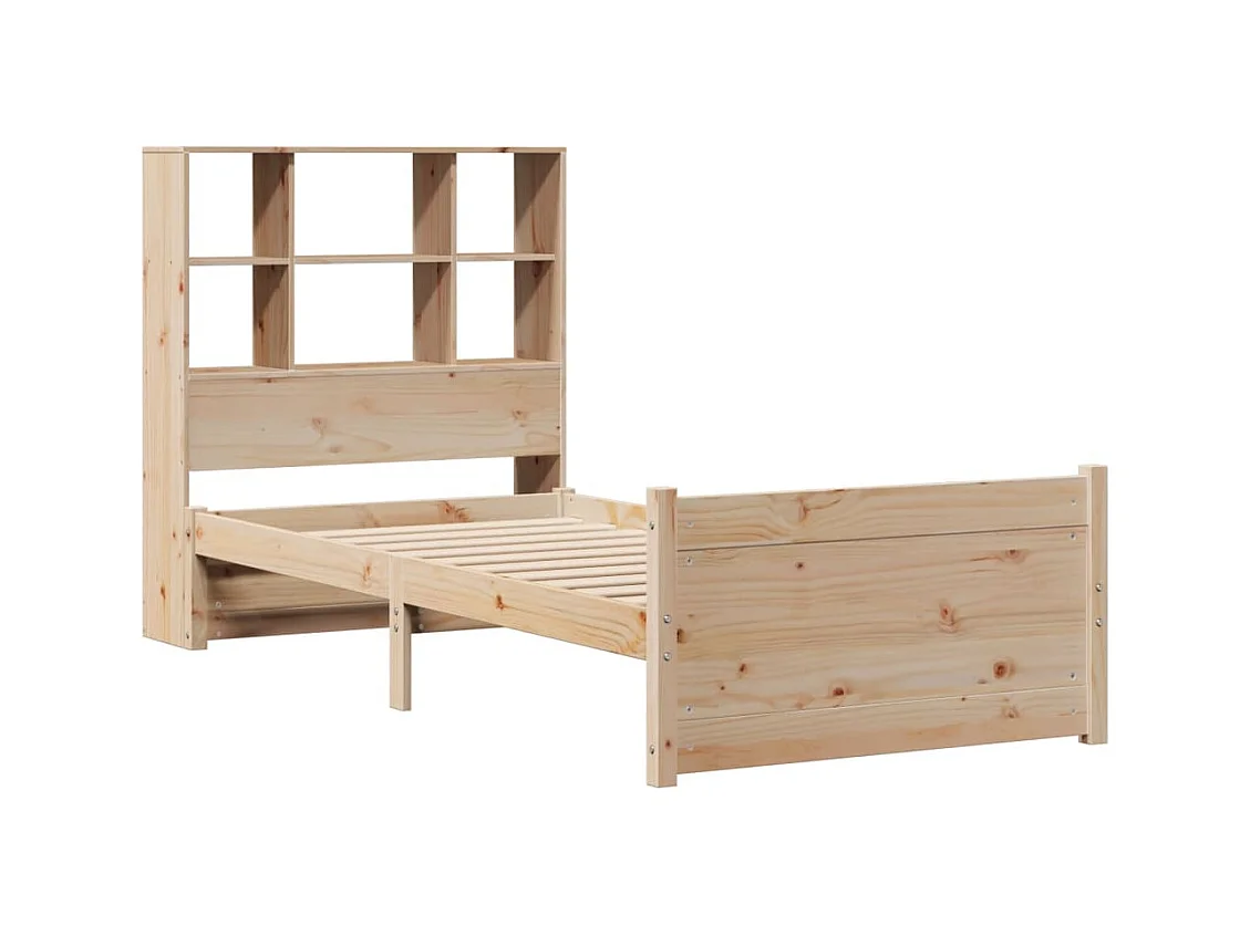 Boekenkastbed zonder matras 90x200 cm massief grenenhout