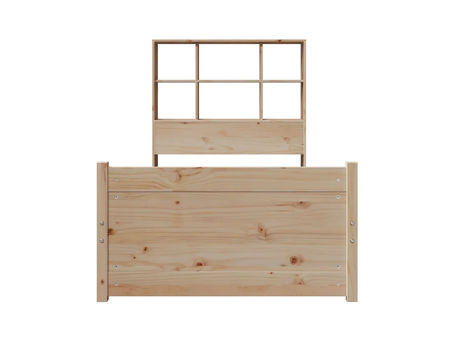 Boekenkastbed zonder matras 90x200 cm massief grenenhout