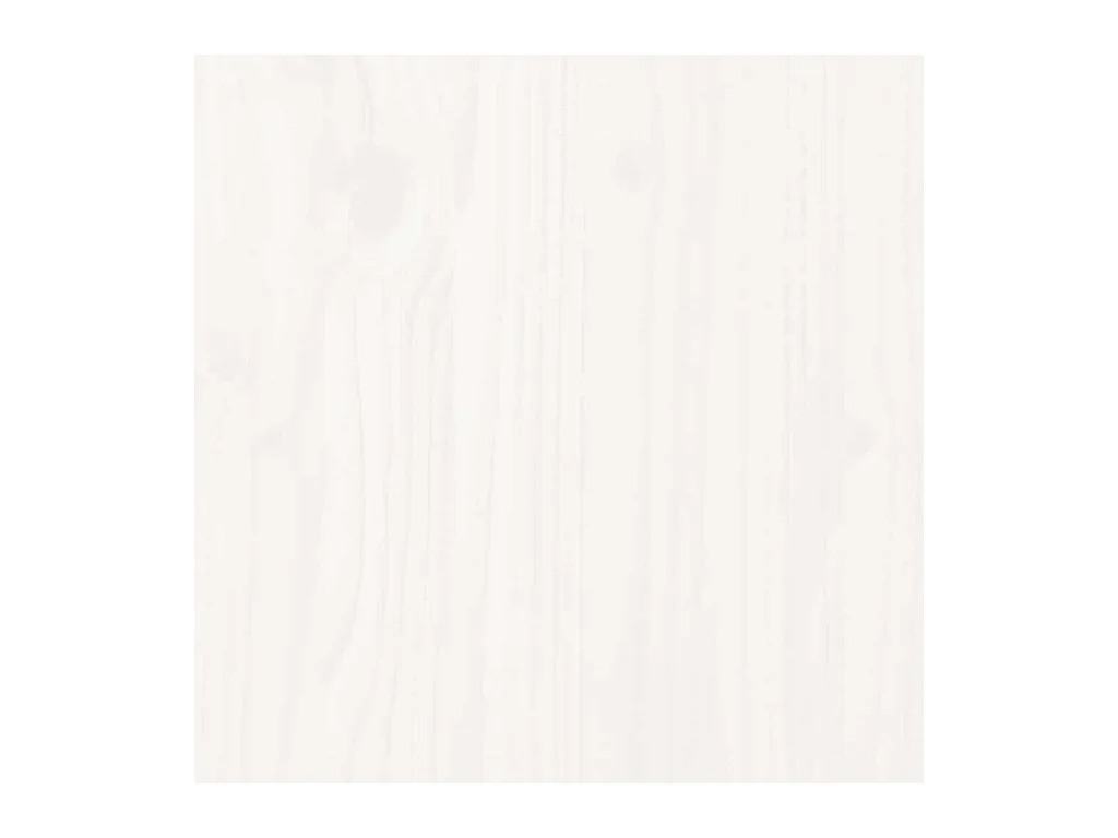 Estructura de cama sin colchón blanca 140x200 cm madera maciza de pino