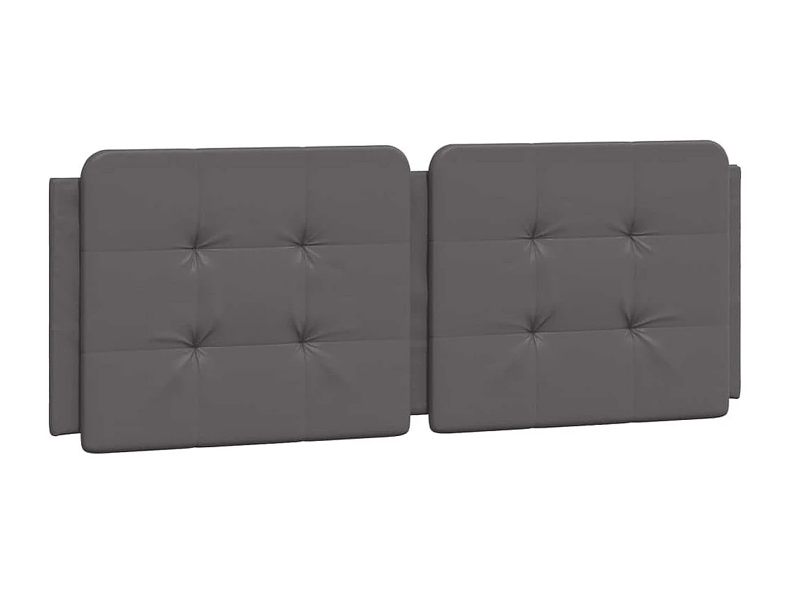 Struttura letto senza materasso grigio 140x200 cm similpelle