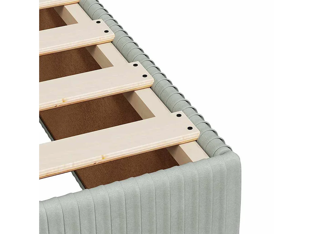 Bedframe zonder matras lichtgrijs 140x200 cm fluweel