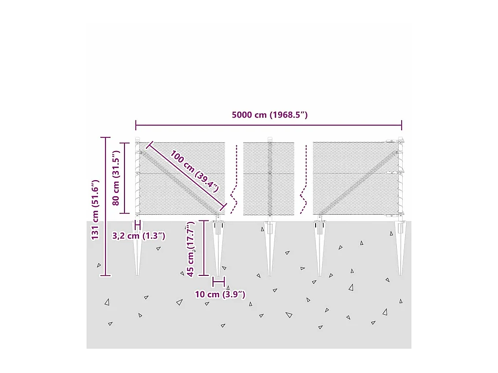 Sommier à lattes de lit avec matelas Bleu 90x200 cm Tissu