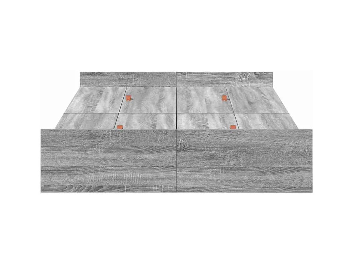 Sonoma grijs bedframe met opbergruimte 120 x 200 cm