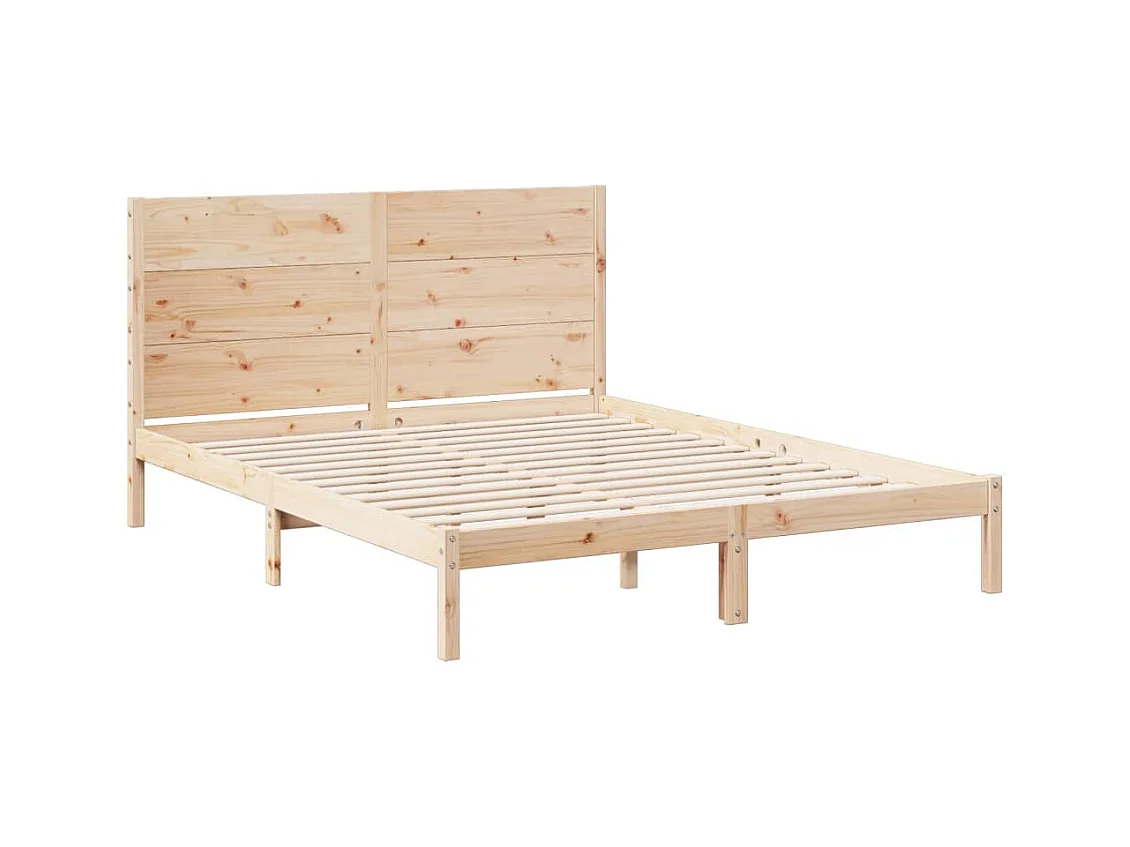 Struttura letto extra lunga senza materasso 160x210 cm in legno massello