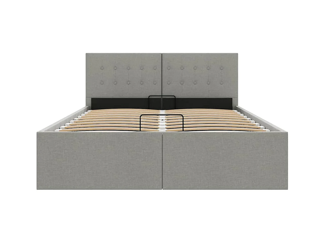 Hydraulischer Bettrahmen mit Stauraum ohne Matratze 140x200 cm