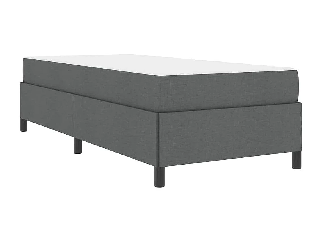 Letto a molle grigio scuro e nero 90 x 200 cm