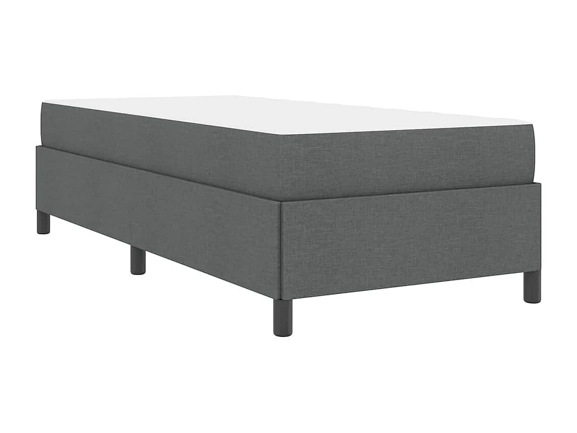 Letto a molle grigio scuro e nero 90 x 200 cm