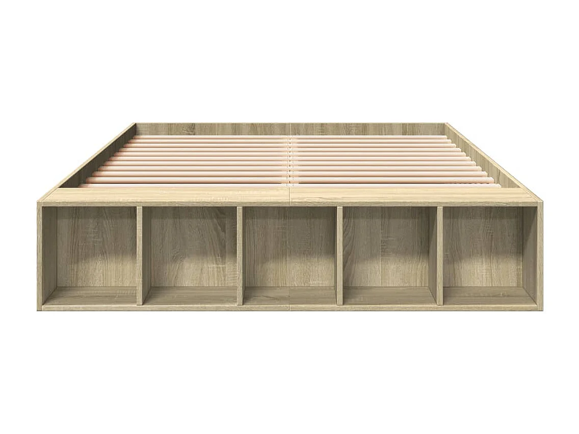 Bedframe zonder matras Sonoma eiken 135x190 cm
