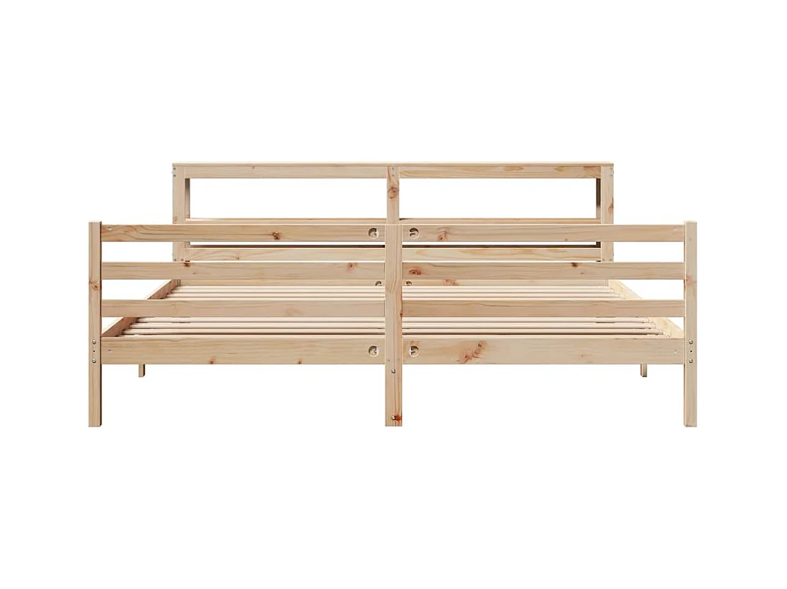 Bedframe zonder matras 200x200 cm massief grenenhout
