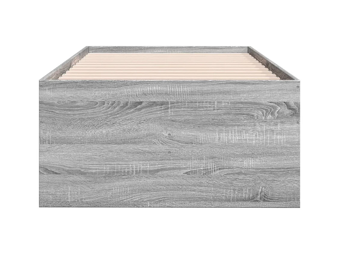 Cama de día con cajones sin colchón Sonoma gris 90x190 cm