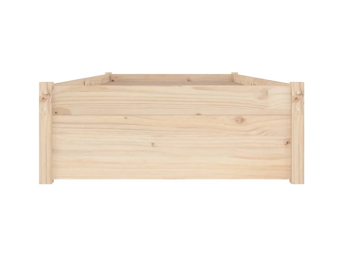 Cadre de lit sans matelas avec tiroirs 100x200 cm