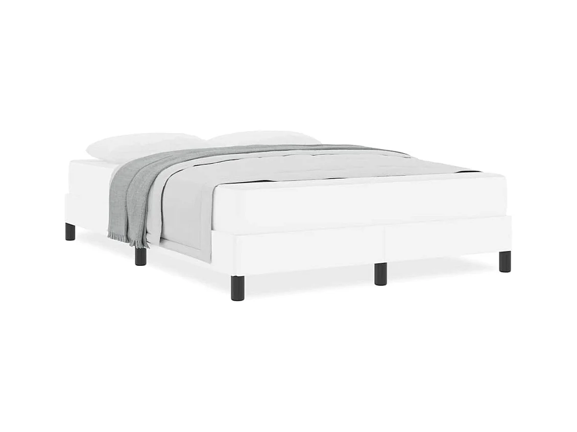 Bed met matras Zuiver wit 140 x 200 cm Kunstleer