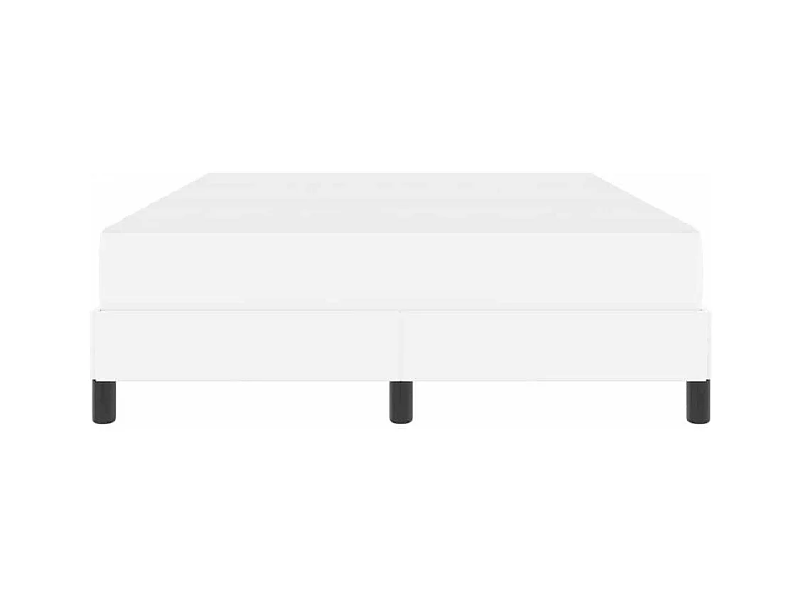 Bed met matras Zuiver wit 140 x 200 cm Kunstleer