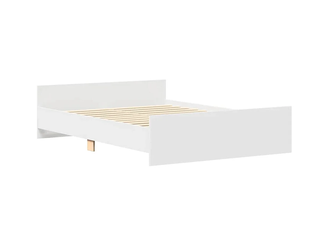Cadre de lit sans matelas blanc 140x200 cm