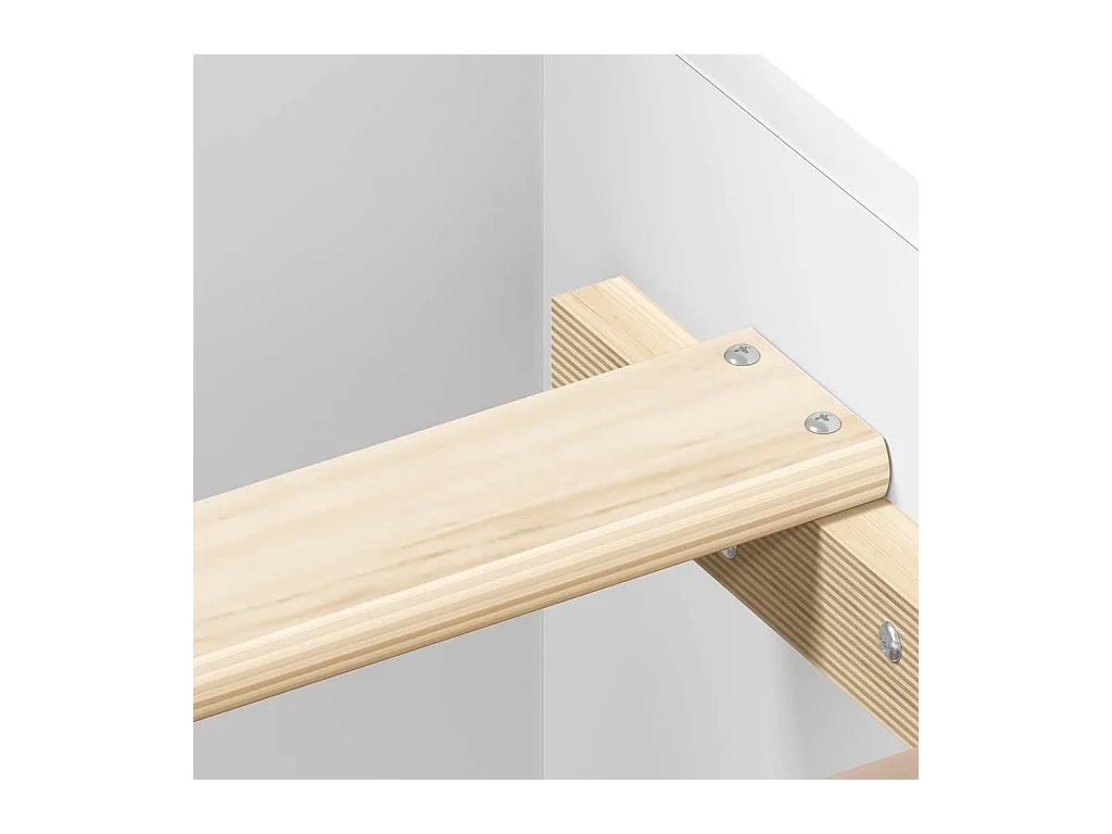 Cadre de lit sans matelas blanc 140x200 cm