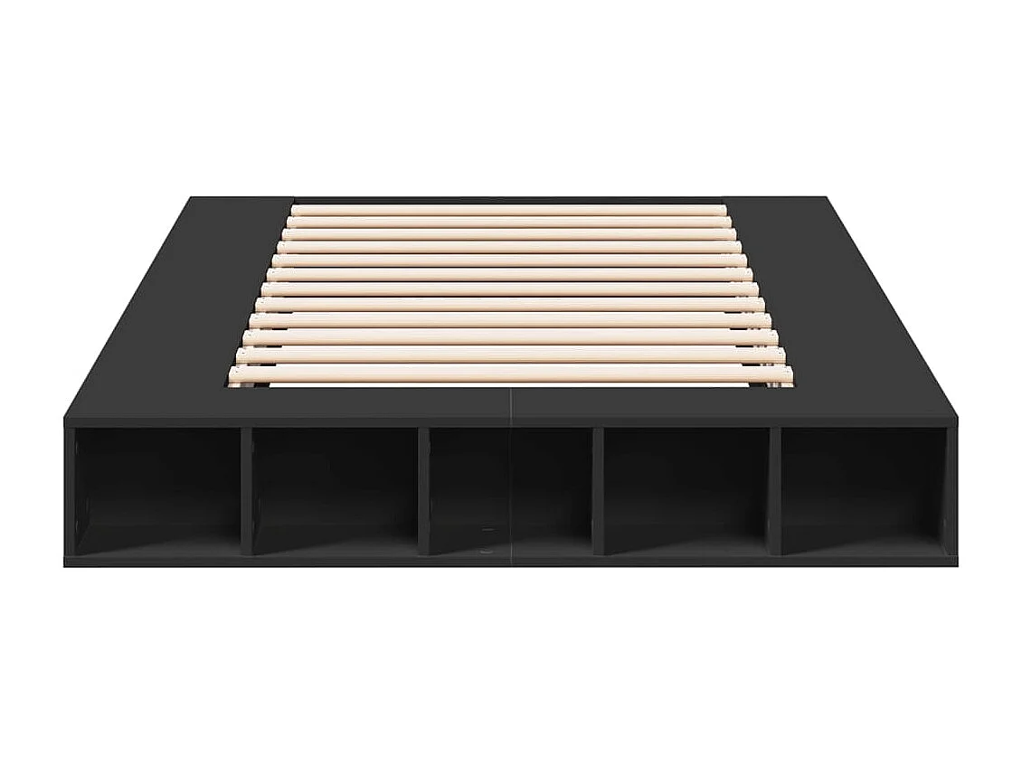 Bettgestell ohne Matratze schwarz 120x200 cm