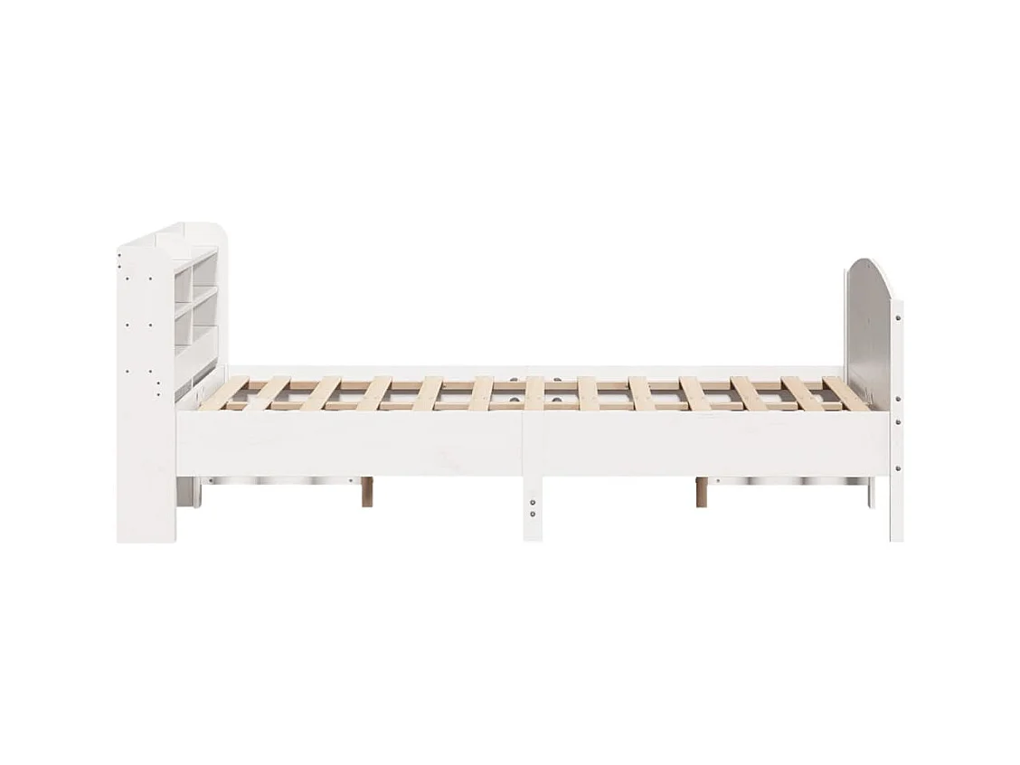 Bedframe zonder matras wit 150x200 cm massief grenenhout